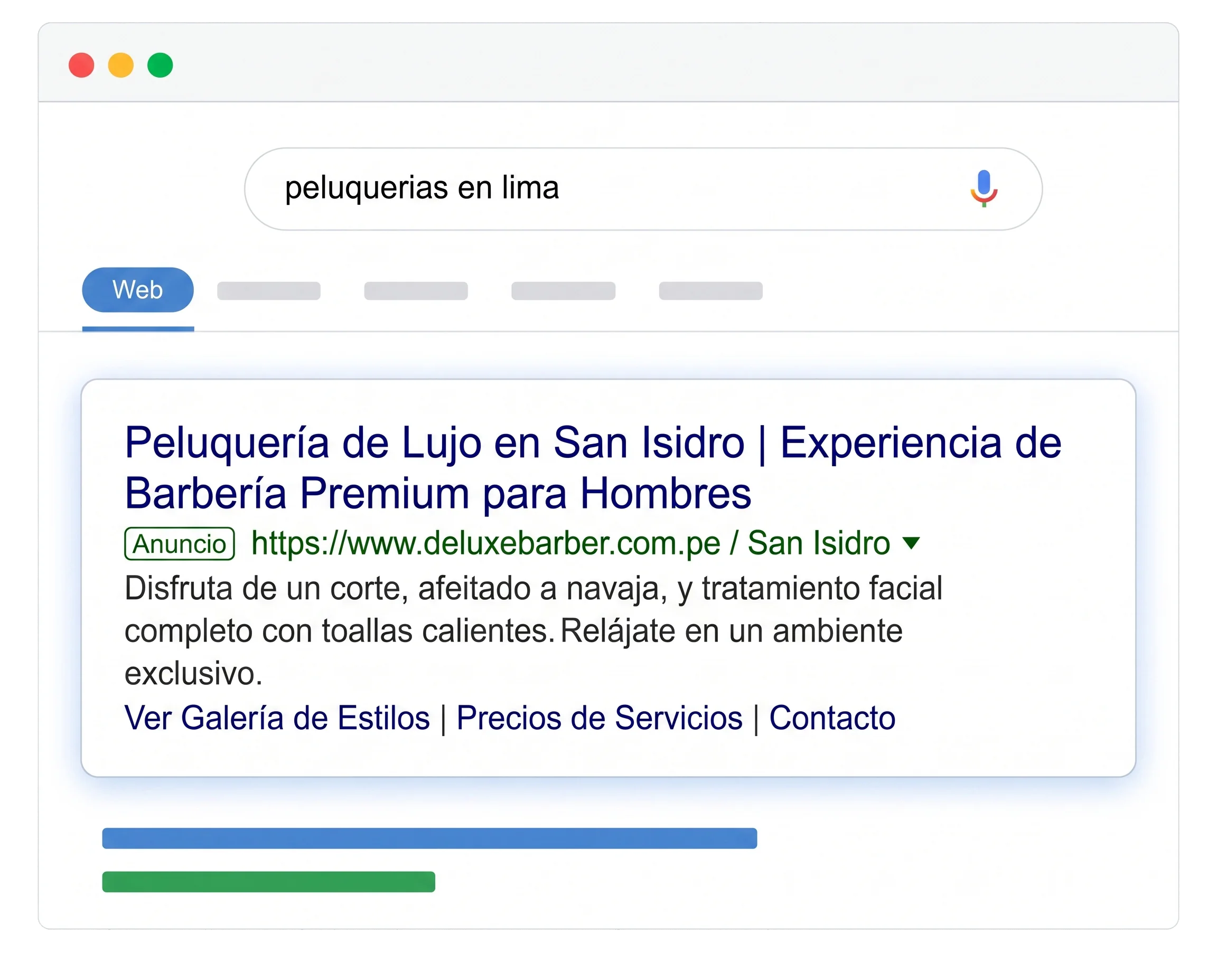 Anuncios de Google Ads en resultados de búsqueda
