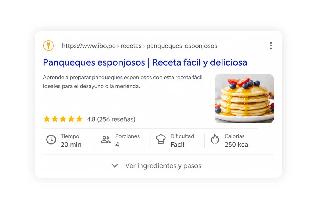 Widget de empleos de Google como resultado enriquecido de SEO